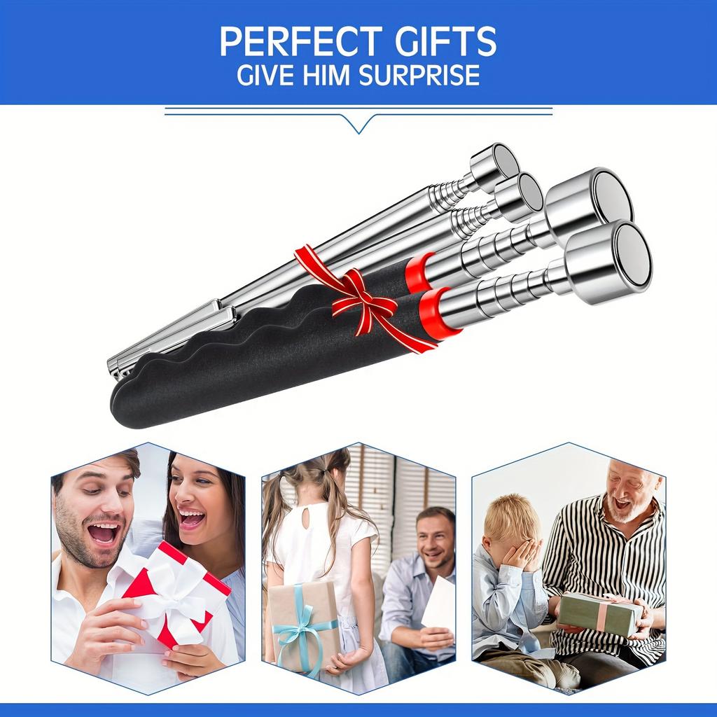 Retractable Magnet Pickup Tool for Hard-to-reach Places
