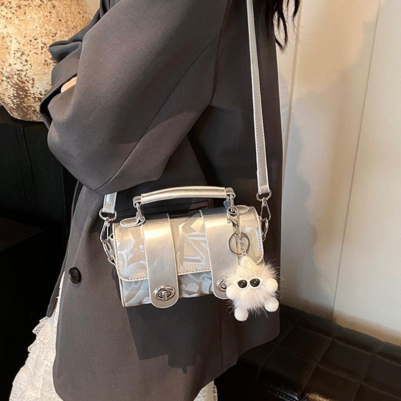 This Year's Popular Bags for Women 2024 Spring and Summer New High-end Portable Small Square Bags Trendy Versatile Shoulder Bags