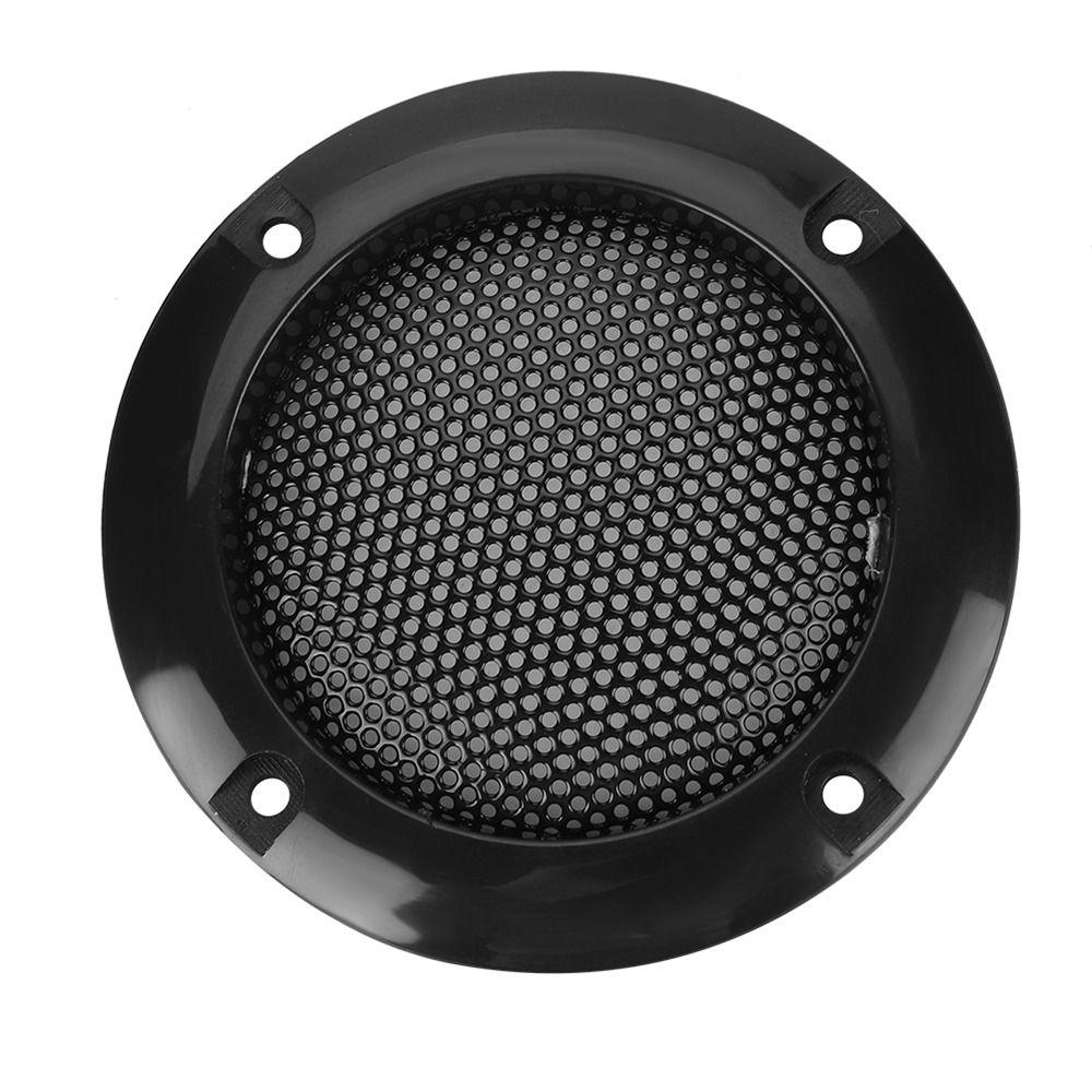2Pcs Plastic Speaker Protective Grill Decorative Speaker Mesh Circle  Speaker Protective Accessory