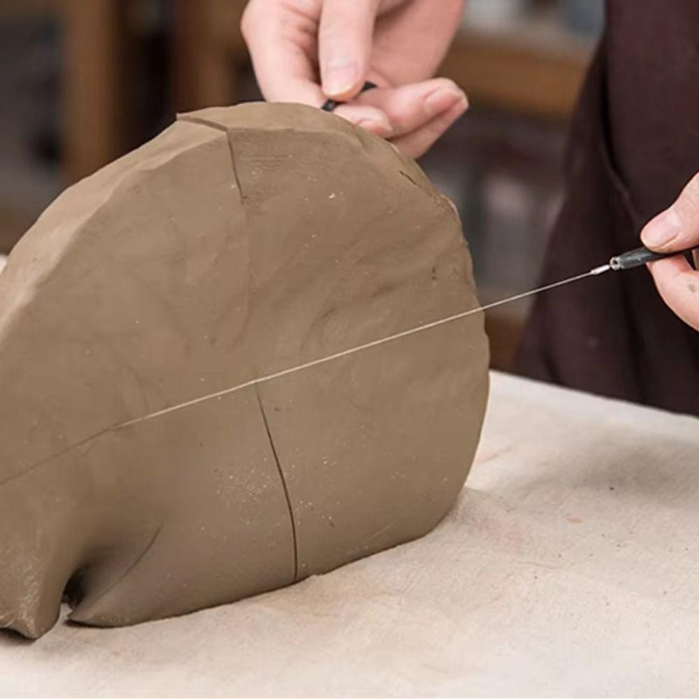 Wire Clay Cutter Ceramic Steel Wire Drawing Pottery DIY Clay Sculpture Mud Cutting Line