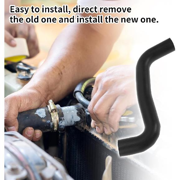 Durite Supérieure d'Entrée de Radiateur pour Subaru WRX STI 2008-2021 pour Subaru Forester 2.5L 08-10 Bonne Étanchéité Tuyau de Durite d'Eau de Refroidissement No.45161AG000 Caoutchouc 1 Pièce