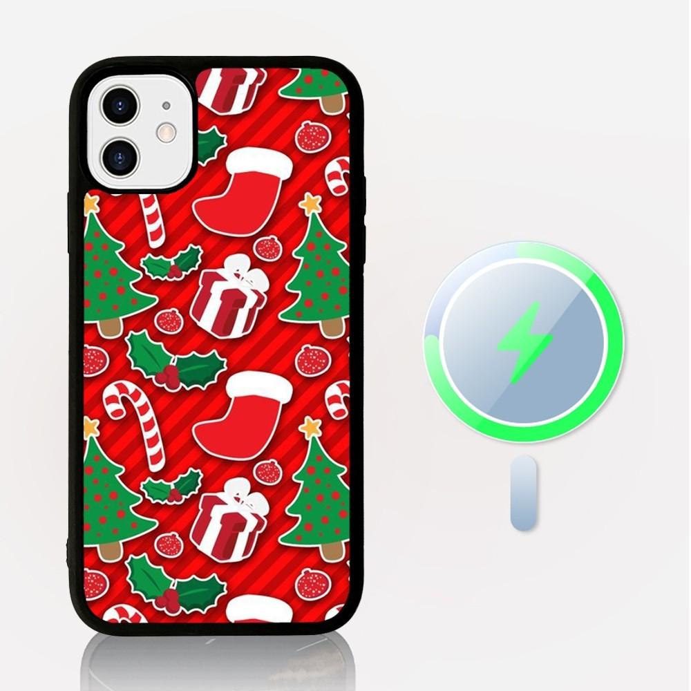

Merry Chrismas Phone Case Magnetic Case For iPhone 16 14 13 12 11 15 Pro Max Plus For Magsafe Wireless Charge Cover iPhone 16 pro