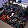 Custom Name Ghostface Horror Theme Rug for Living Room, Game Rooms, Office, Bedroom, Floor Mat Playful Design, fan gifts Christmas decor