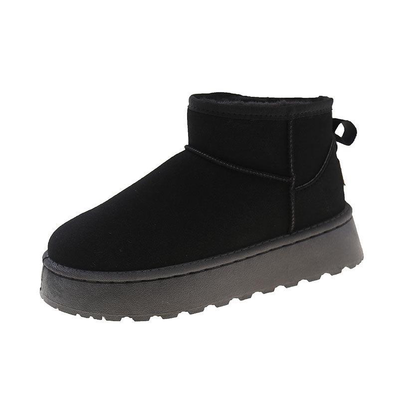 Snow boots women's thick-soled velvet thickened short boots in the winter of 2025 new fashion warm and cold-resistant Northeast cotton shoes