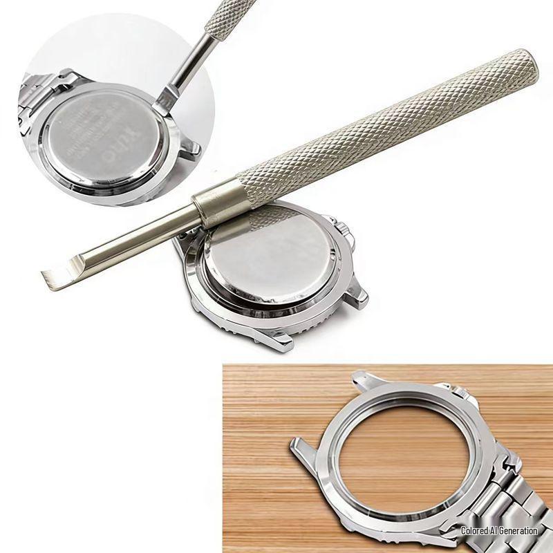 Aluminum Handle Watch Repair Pry Knife for Back Cover Removal and Battery Replacement