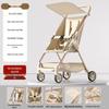 Lightweight & Portable Baby Stroller: Reclining, Four-Wheel for Ages 0-5