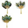 Metal Handle Decorative Handheld Fan Multi-Color Dance Performance Prop Fan  Parties