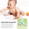 1pack Baby Bottle Box Storage Pp Dustproof Green For Parents