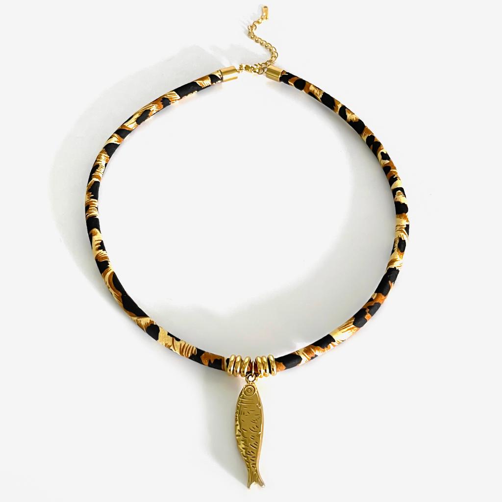 Wind Damenschmuck Nische Geometrisches Anhängerdesign Leopard Seilkette Vielseitige Premium-Sense Halskette Frauen