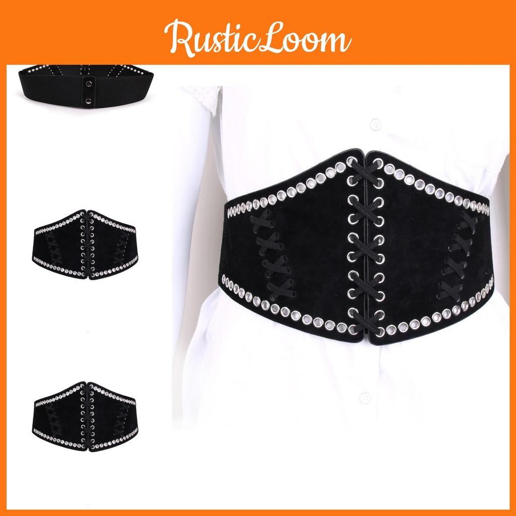 Womens Premium Flexible Waist Belt With Mesh Pattern For Office And Leisure