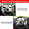 Hand-stitched Car-styling Steering Wheel Black Leather Cover For Mini Coupe 2001-2006 Convertible 2004-2008 For Mini R50 R53 R60