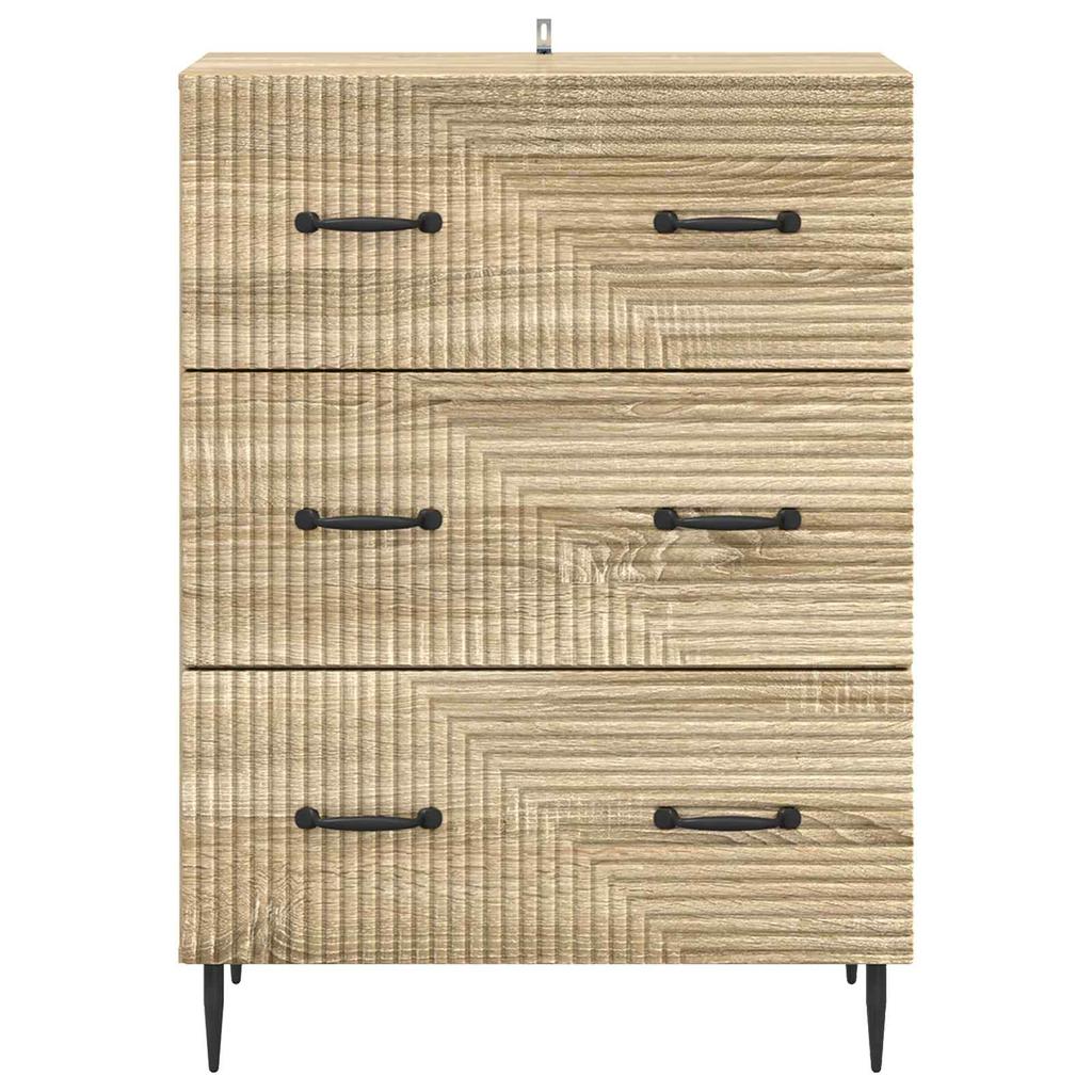 Drawer Cabinet Sonoma Oak 66 x 34.5 x 89.5 cm