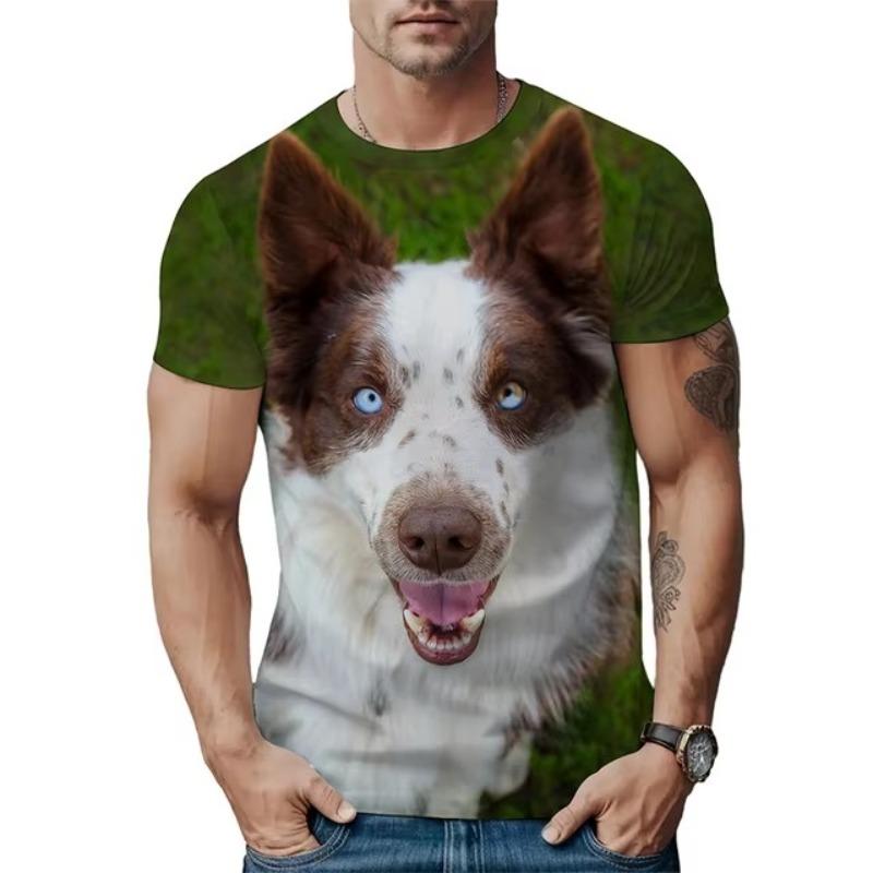 T Shirt Short Sleeve Men Wear Summer Round Neck Tees Plus Size Men’s Simple 3D T Shirts