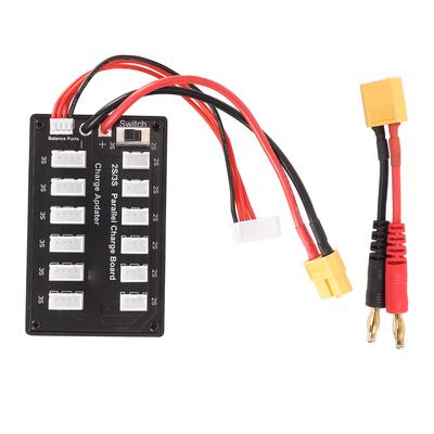 7,4V LiPo Parallelladeplatine 3Pin 4mm Bananenstecker 2S 3S Lithium-Batterieladeplatte für