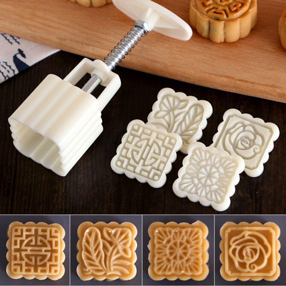 

Квадратные штампы DIY Mooncake, ручное давление, Moon Cake, формы для тортов, инструменты для выпечки, кондитерские изделия