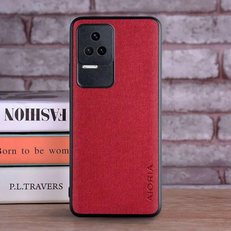 Case for Xiaomi Redmi K50 Pro 5G Coque Luxury Textile Leather Skin Soft Hard Phone Cover for Xiaomi Redmi K50 Case Funda Capa