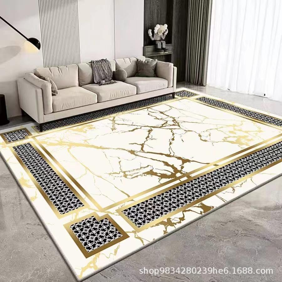 European Style Living Room Decoration Carpet Coffee Table Mat Bedroom Study Carpet Anti Slip and Wear-resistant