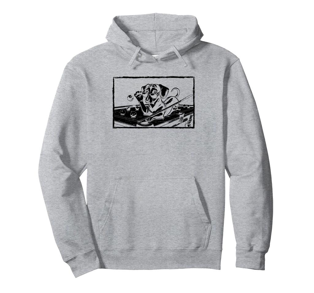 Dachshund Billiard Cue Pool Snooker Hoodie