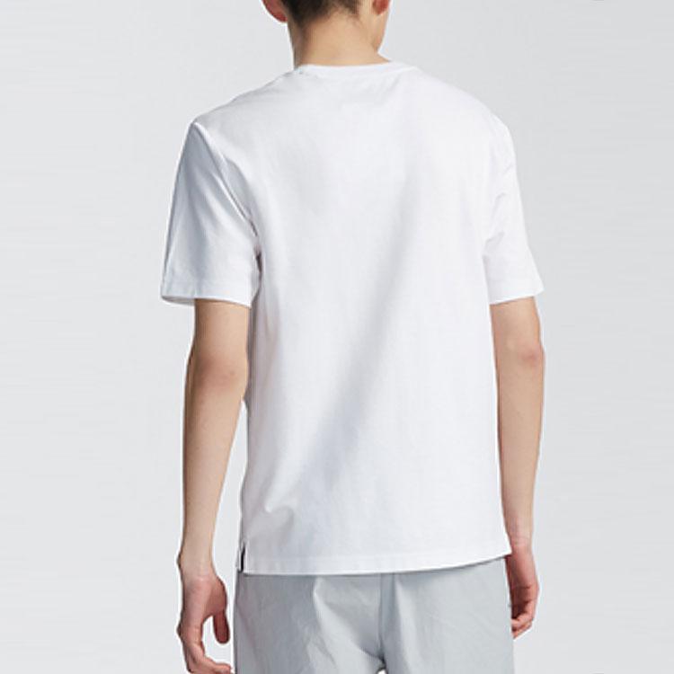 Li Ning Way Of Wade Printed Short Sleeve T-Shirt Men Tops White AHSR175-3