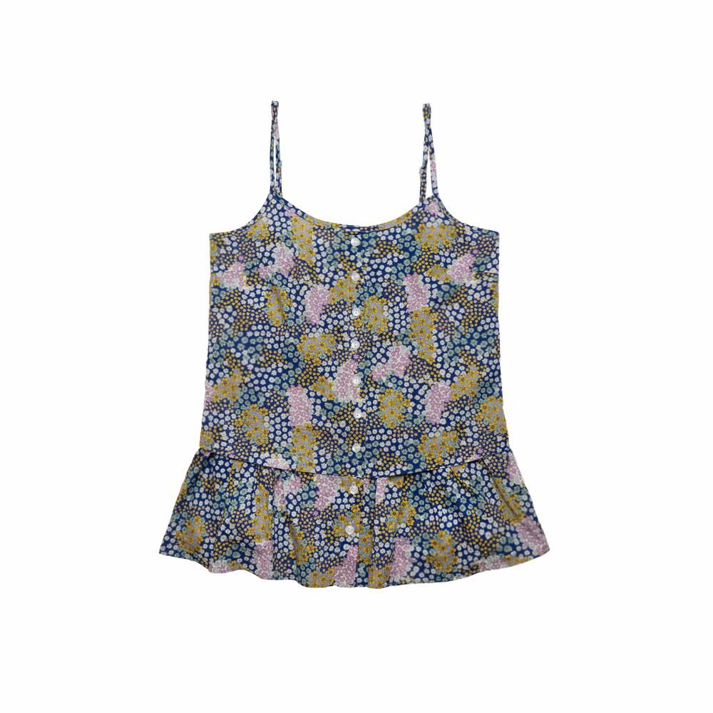 Sio Pintuck Sleeveless Blouse [Blue] Free/Free