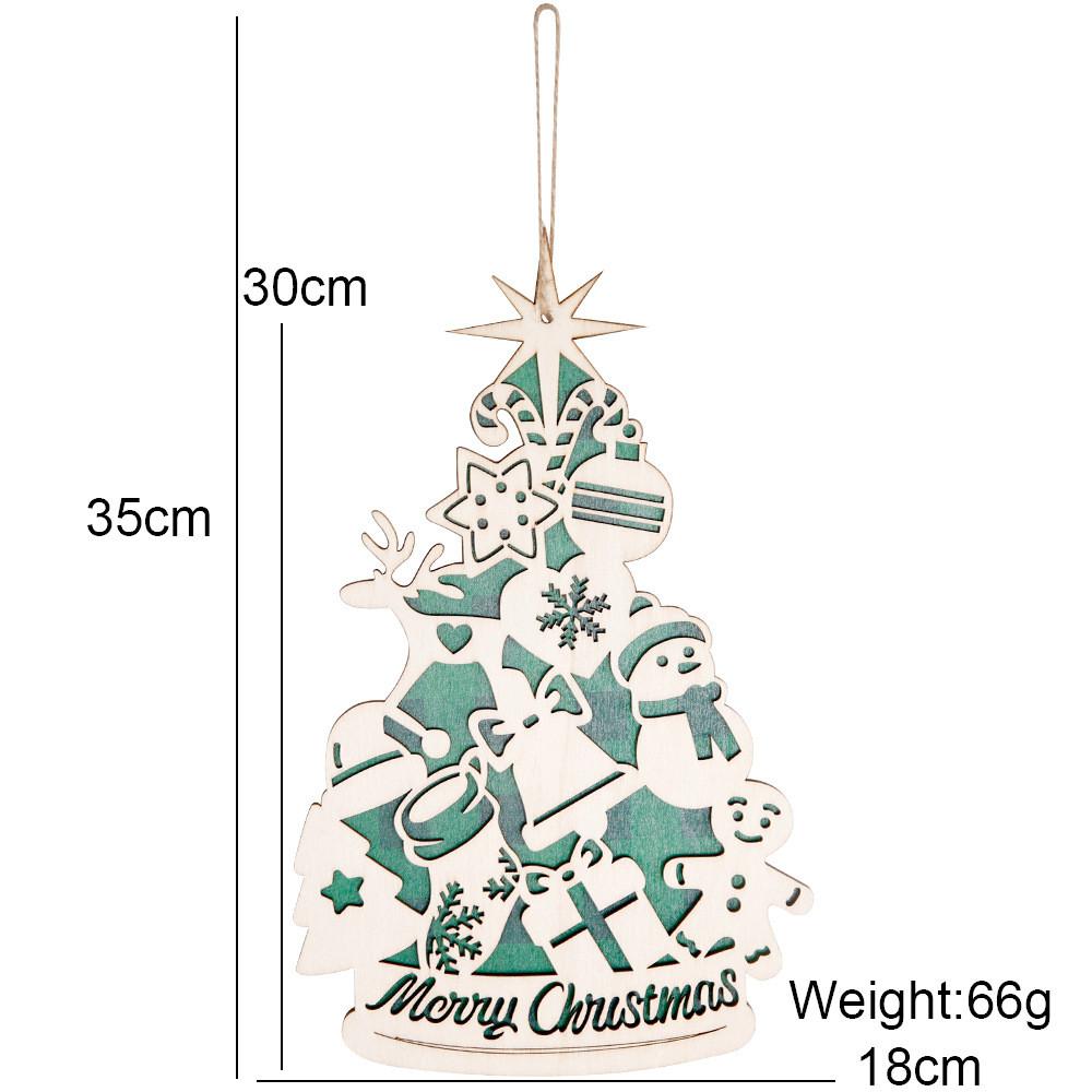 Festliche Holz-Weihnachtsbaumdeko Lebendige Ornamente Für Feiertagsfeiern Ausstellungen Und
