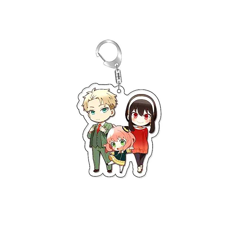 Anime SpyxFamily Anya Loid Yor Forger Cartoon Acrylic Keychain Pendant Keyring Bag Tag Anime Collections for Costumes