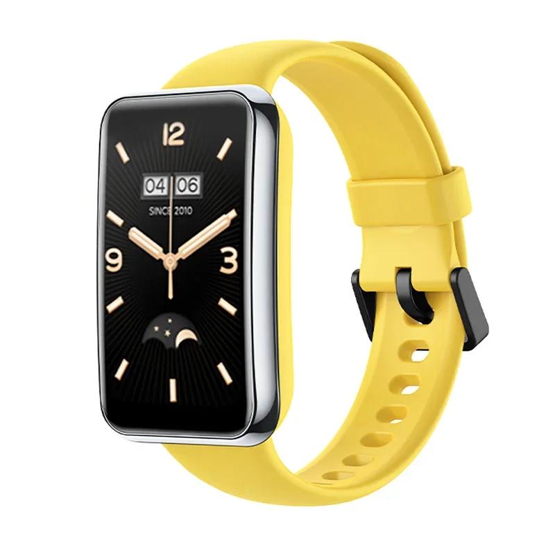 Watch Strap for Xiaomi Mi Band 7 Pro Wristband Liquid Silicone Bracelet WristStrap Correa Mi Band 7pro Smart watch Accessories