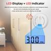 1/2Pack Carbon Monoxide Detectors CO Detectors Battery Powered With Alarm Light Digital Display for Home,Bedroom,Kitchen,Office