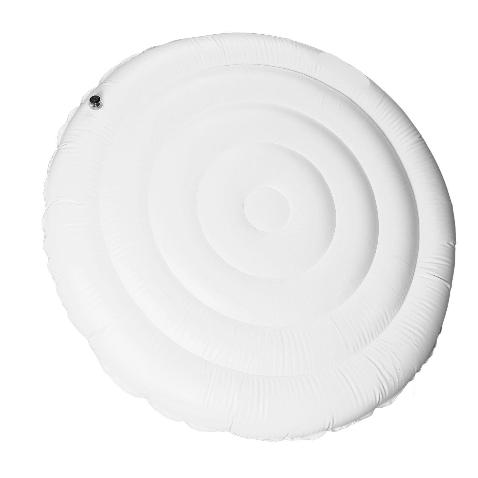 4.5 Feet Large Inflatable Cover, Foldable Energy Saving Lid, Compatible with Most Round Inflatable Outdoor Hot Tubs, Cover for PVC Hot Tubs,