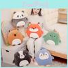 Adorable Plush Capybara Fox Penguin Stuffed Toy For Girls Cozy Sleep Pillow