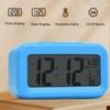LCD Display Digital Alarm Clock Indoor Temperature Display 1 Alarm Setting 12/24Hour Format Snoozes Function Nightlight