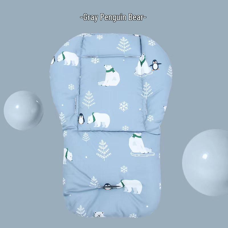 Multi-Color Rainbow Cotton Stroller & High Chair Cushion Pad