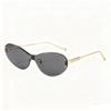 Men's and women's cat's eye sunglasses, American version glasses, letter UV-proof trimmed sunglasses G