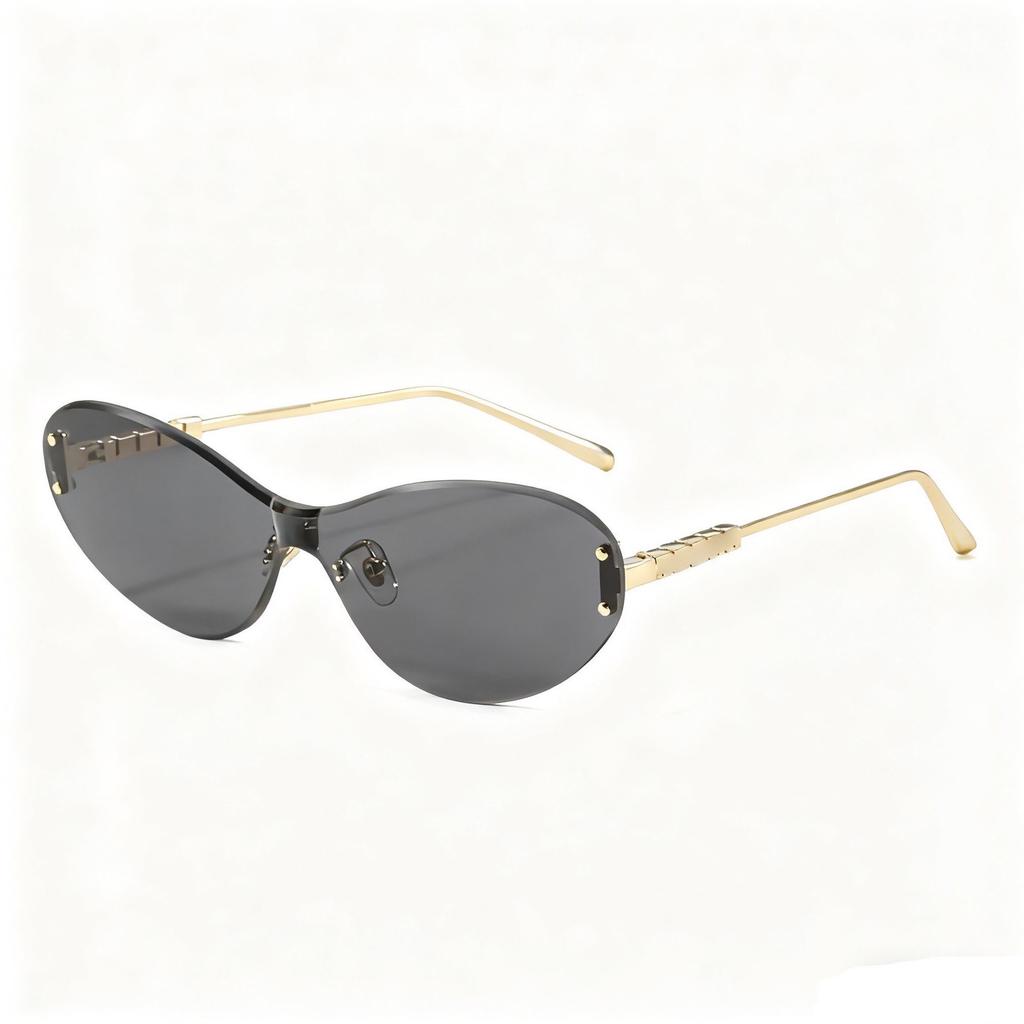 Men's and women's cat's eye sunglasses, American version glasses, letter UV-proof trimmed sunglasses G