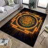 1PC Symbol Sri Yantra Patter Carpet for Living Room Bedroom Bedside Bathroom Floor Mat Area Rug Kids Room Play Mat for Gift