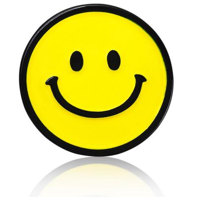 Süße Smiley-Anstecknadel mit Schmetterlingsverschluss, Legierung, C0077