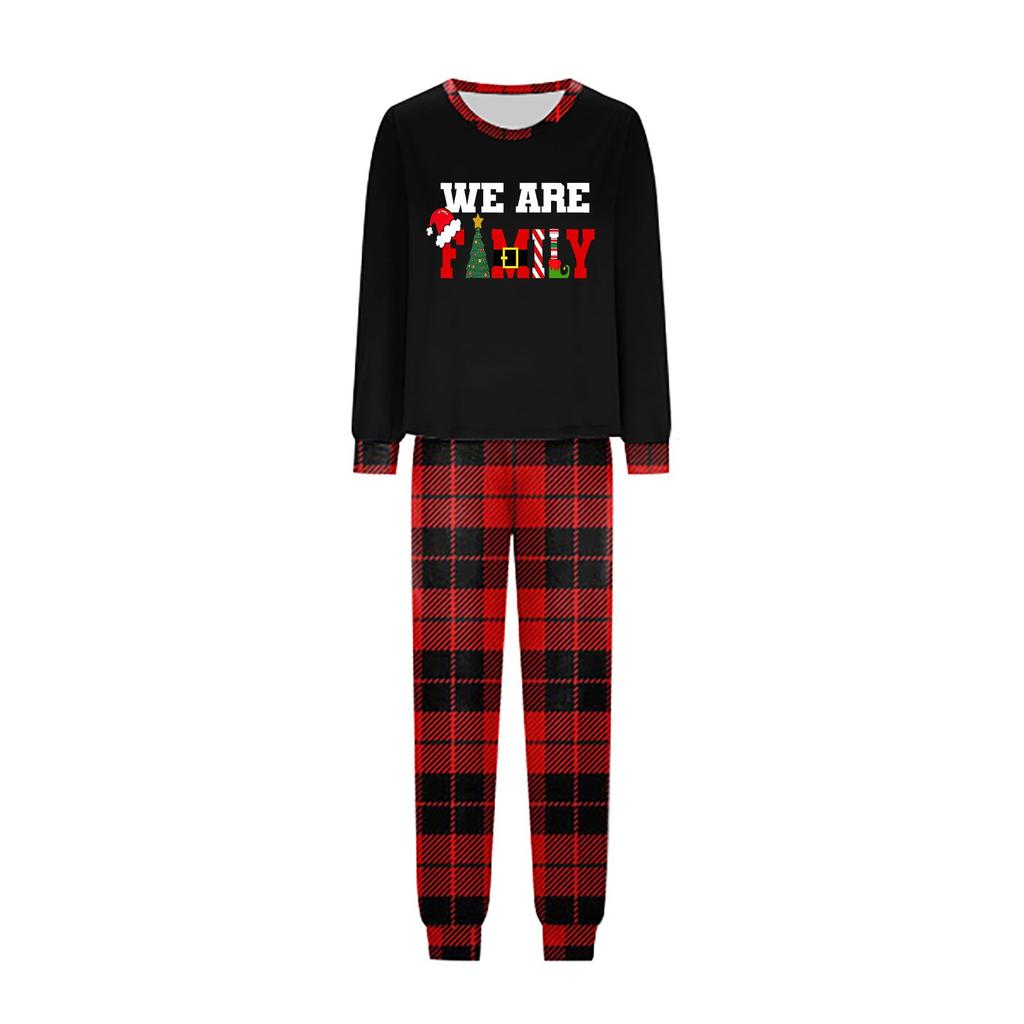 Christmas Prints Family Matching Long Sleeve Tops+Pants Set Family Matching Sets