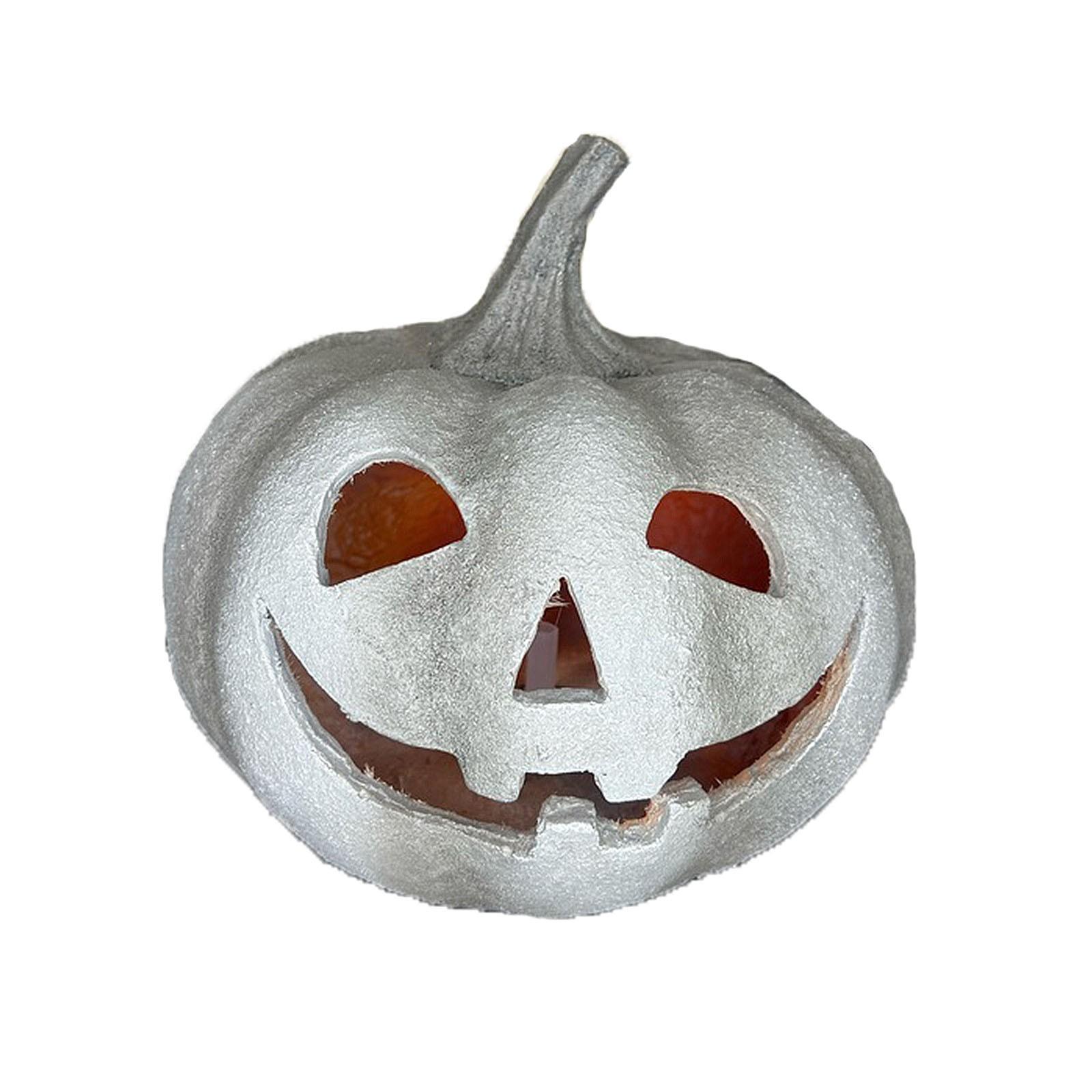 

Halloween Faux Concrete Pumpkin Decorative Ornaments One Size