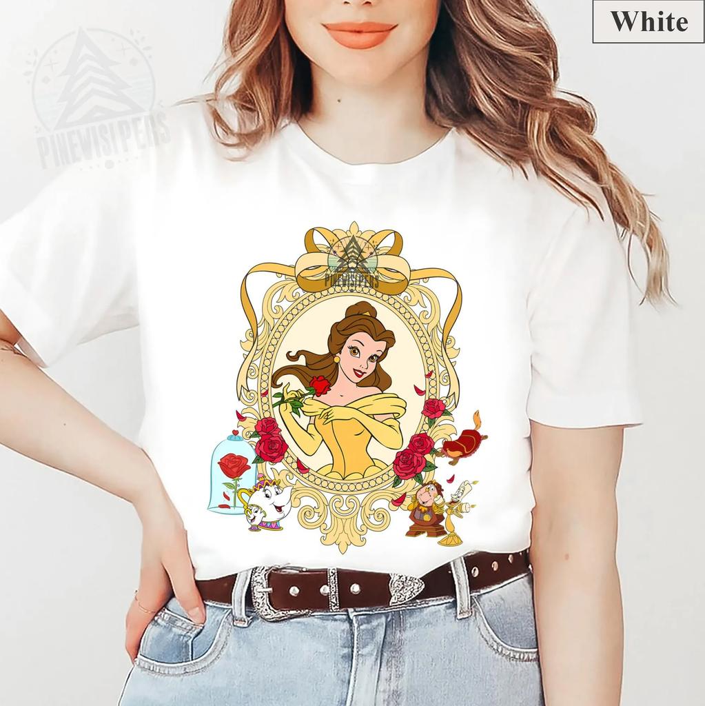 2026 Summer Beauty and The Beast Graph T-shirt Unisex's Fashion Cotton Quality Casual Loose Short Sleeve Classic Unisex