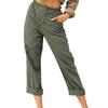 Fashion Color Cotton Linen Fashion Loose High Waist Casual Pants For Women