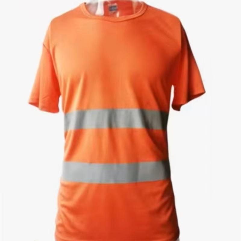Fluorescenční reflexní košile s vysokou viditelností Tričko Safety Polo Tričko Stavební Košile Rychle schnoucí Pracovní oblečení Noční Cyklistika