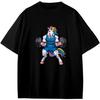 T-shirt vintage cool licorne fitness anime dessin animé cadeau filles garçons ados