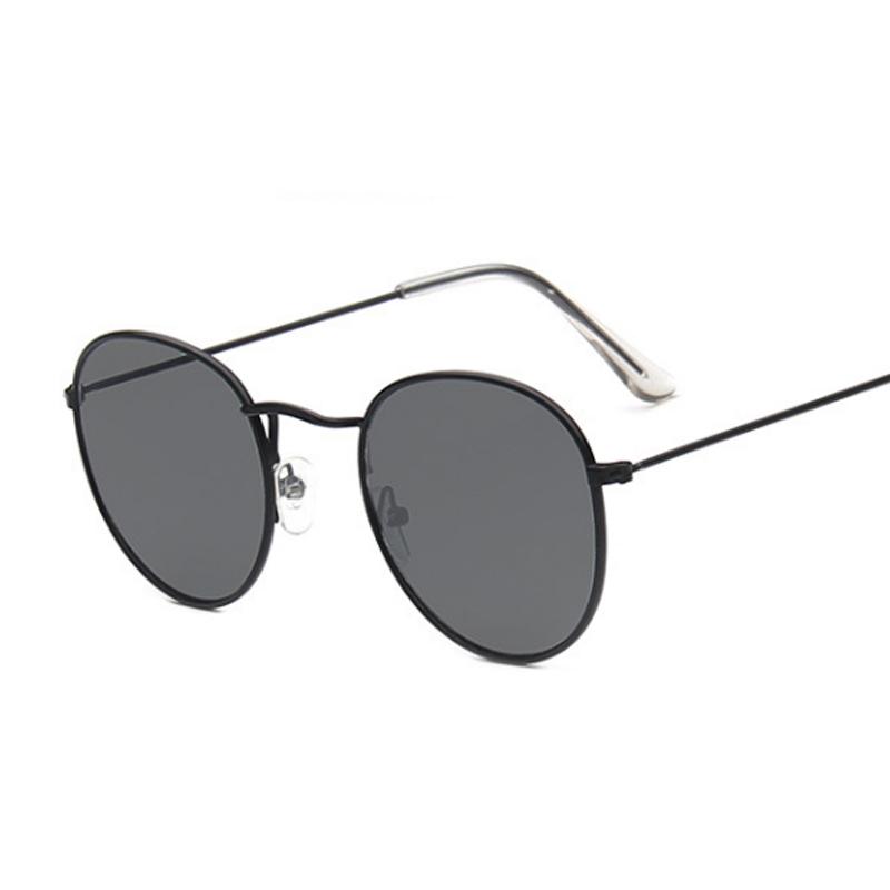 Classic Small Frame Round Sunglasses Woman/Man Brand Designer Alloy Mirror Sun Glasses Male Female Fashion Vintage