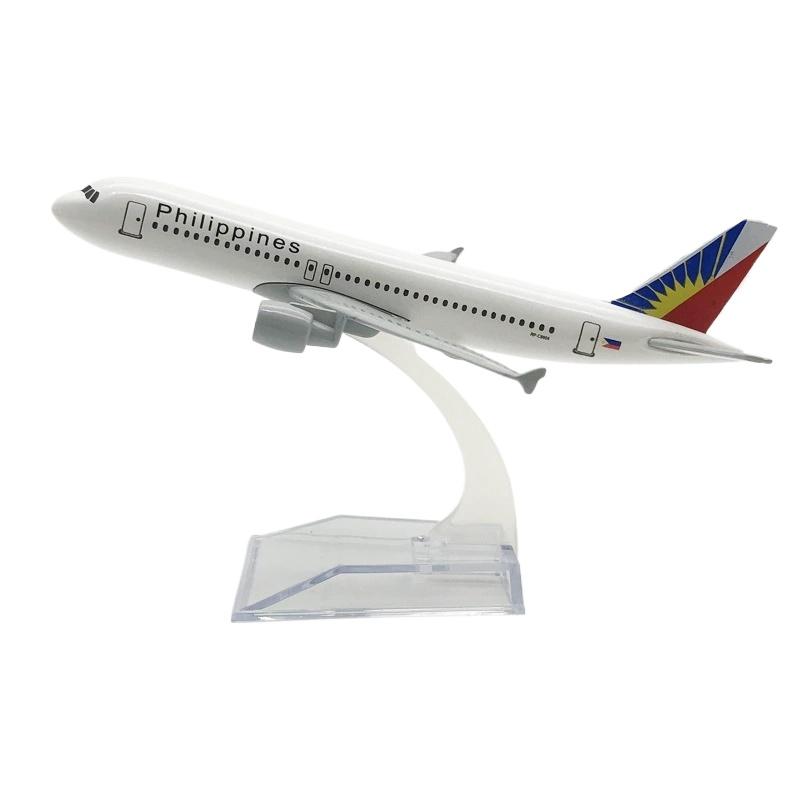 

16cm Airplane Scale Western Philippines Airbus A320 Plane Model Simulation Alloy Finished Souvenir Collection Toy