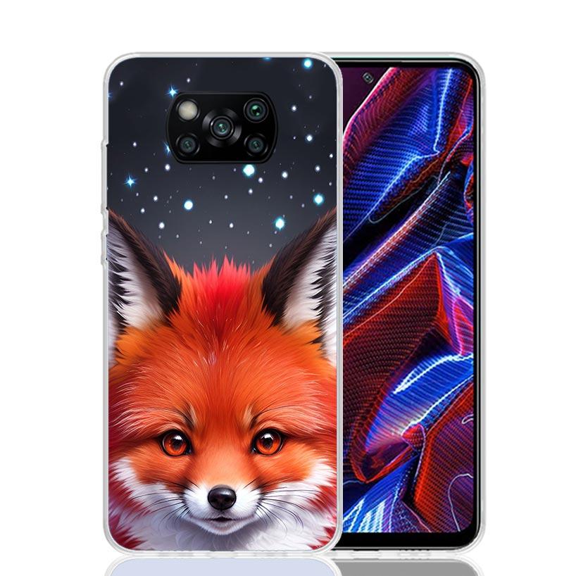 

Animal Fox Phone Case For Xiaomi Poco F7 Ultra X7 X6 Pro X5 Redmi 15 15C 13 13C 12 12C 10 10A 10C 9 9A 9C 9T Shell Poco X7 X6 X5 Redmi 12C
