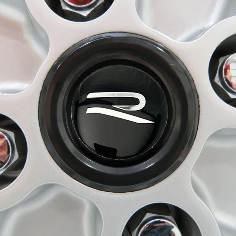 2026 Heiß Für VOLKSWAGEN VW Auto R Emblem Radnabendeckel Aufkleber Zubehör Für Volkswagen VW R-line GTI Polo Golf Touareg