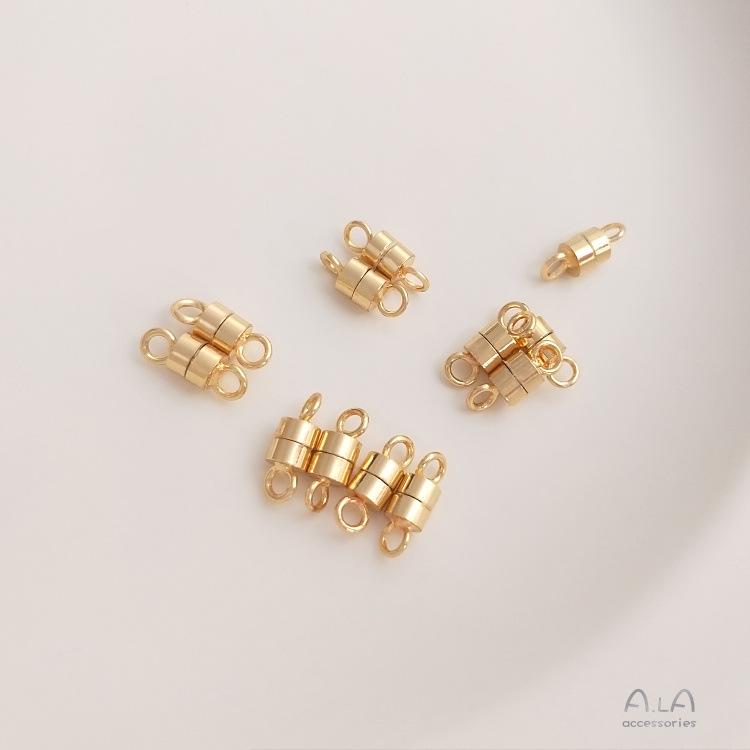 14K Gold-Filled Magnetic Clasp Connector for DIY Bracelet Jewelry