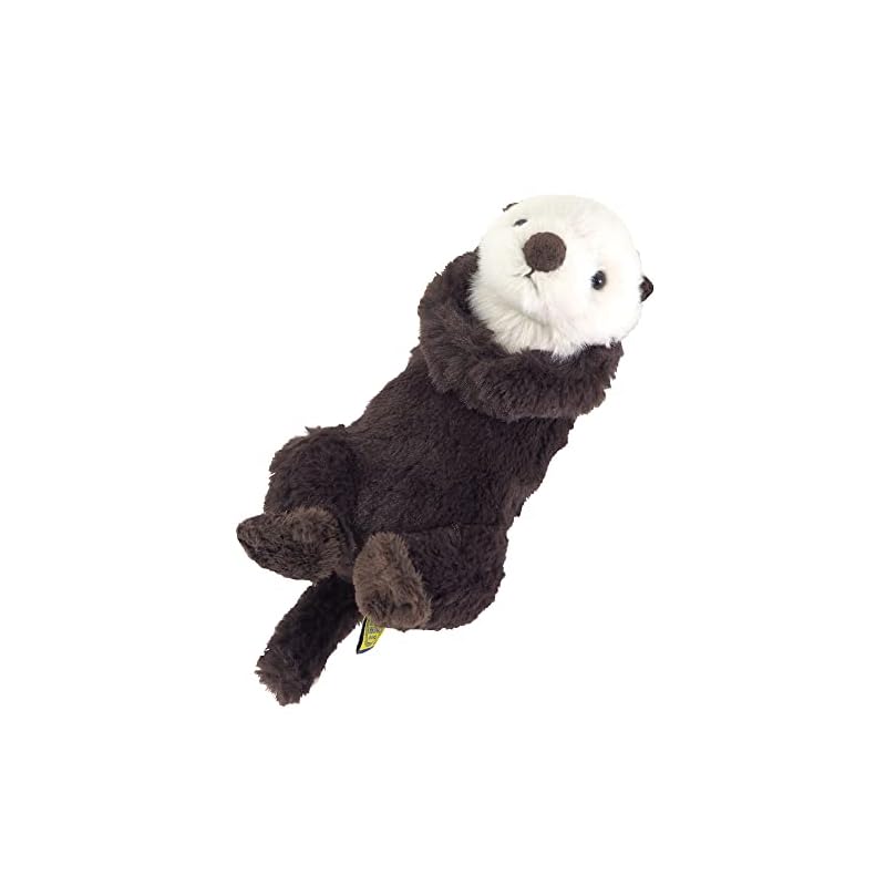 Sun Lemon Fluffy Sea Otter Plush Toy, Small, 11 x 26 x 15 cm, Animal, P-8542