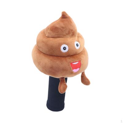 Golf Driver Club Head Cover Golfer Equipment Poop Shaped Protector Keepsake Anti Scratch