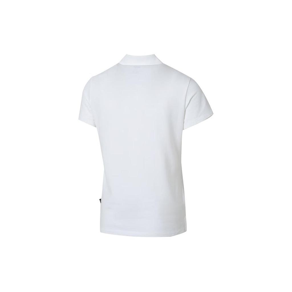 Puma Solid Color Casual Comfortable Breathable Short Sleeve Polo Shirt Women Tops White 630564-02
